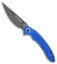 Bestech Knives Irida Liner Lock Knife Blue G-10 (3.75 " Black Stonewash) BG25C