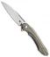 Bestech Knives Wibra Frame Lock Knife Bronze Ti (3.5" Satin M390)