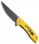 Bestech Knives Eye of Ra Liner Lock Knife Yellow G-10 (3.4" Gray)