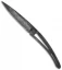 Deejo Python 37g Fish Ultra-Light Frame Lock Knife Black (3.75" Gray)