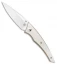 Alliance Designs Chisel Liner Lock Knife White Micarta (Satin)
