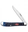 Case Slimline Trapper Knife 4.125" Navy Blue Rogers Jig Bone (61048 SS) 07323