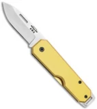 Bear & Son 110 Slip Joint Pocket Knife Yellow Aluminum (2.4" Satin)