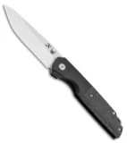 Kansept Knives Warrior Frame Lock Knife CF/Ti (3.46" Satin)