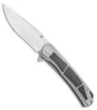 Kansept Knives Sprite Frame Lock Knife CF/Ti (3.58" Satin) K1003A1