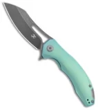 Kansept Knives Spirit Frame Lock Knife Green Titanium (3.58" Black)