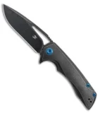 Kansept Knives Kyro Frame Lock Knife Black Titanium (3.58" Black)