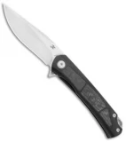 Kansept Knives Gremlin Frame Lock Knife CF/Black Ti (2.9" Satin)