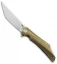 Bestech Knives Kamoza Frame Lock Knife Gold Ti (3.5" Satin)