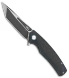 Bestech Knives Predator Tanto Knife Black Ti w/ Blue Clip (3.6" Black) BT1706D