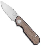 Liong Mah Design Traveler Clip Point Slip Joint Green Micarta (2.7" Satin)