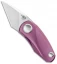 Bestech Knives Tulip Frame Lock Flipper Knife Purple Ti (1.34" SW) BT1913C