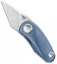 Bestech Knives Tulip Frame Lock Flipper Knife Blue Ti (1.34" SW) BT1913B