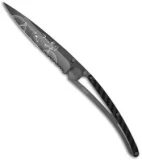 Deejo Cafe Racer Tattoo 37g Ultra-Light Knife Carbon Fiber (3.75" Black)