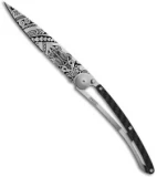 Deejo Polynesian Tattoo 37g Ultra-Light Knife Carbon Fiber (3.75" Bead Blast)