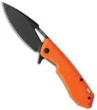 Real Steel Pelican Frame Lock Knife Orange G-10 (3.5" Black) 7922