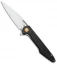 Artisan Cutlery Archaeo Liner Lock Knife Textured Black G-10 (3.75" Stonewash)