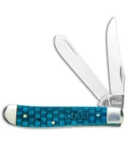 Case Knives Mini Trapper 3.5" Turquoise Basket Weave Bone (6207 SS)