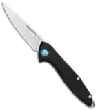 MKM Burnley Cellina Slip Joint Knife Black Aluminum  (2.75" Satin)