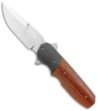 Jason Clark Custom Mini Freefall Flipper Knife Micarta/Zirc  (3.625" Satin)