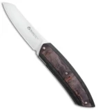 Maserin AM5 Liner Lock Knife Black Maple Carbon Fiber (3.25 Satin) 375RN