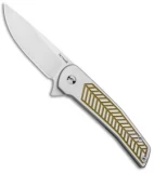 Alliance Designs Hammond Scout Titanium Flipper Knife Gold (2.25" Satin)