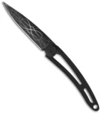 Deejo Naked Black Tattoo 37g Knife Carbon Fiber (3.75" Black)