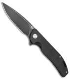 Bestech Knives Bison Frame Lock Knife Titanium/G-10 Black (3.5" Black SW)