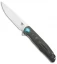 Bestech Knives Ascot Liner Lock Flipper Knife Black/Beige CF/G-10 (3.88" Satin)