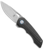 Kizer Nick Swan Microlith Liner Lock Flipper Knife CF (2.4" Bead Blast)