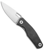 Real Steel Terra Liner Lock Knife Black Carbon Fiber (3.5" Satin)