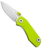 Real Steel Precision Frame Lock Folding Knife Green (2.88" Stonewash) 3001