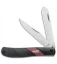 Bear Edge Traditional Trapper Slip Joint Knife Black Aluminum (2.75" Satin)61532