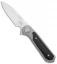 Liong Mah Design Zulu Frame Lock Knife Black Micarta/Ti (3.25" Satin)