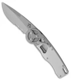 Mantis Gearhead Liner Lock Knife Stainless Steel (3.4" Bead Blast Serr)