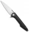 Artisan Cutlery Small Archaeo Frame Lock Flipper Knife Black Ti/CF (3" Satin)