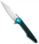 Artisan Cutlery Archaeo Frame Lock Flipper Knife Green Ti/CF (3.75" Satin)