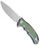 Artisan Cutlery Tradition Frame Lock Knife Geometric Gold/Blue Ti (3.8 SW)