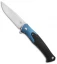 Amare Knives Track Liner Lock Knife Blue/Carbon Fiber (3.75" Satin) 201809