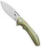 Bestech Knives Kombou ESKRA Folding Knife Gold Ti (3.5" Stonewash) BT1813D