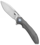 Bestech Knives Kombou ESKRA Folding Knife Gray Ti (3.5" Stonewash) BT1813C
