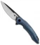 Bestech Knives Ornetta Frame Lock Knife Blue Ti (3.6" Satin) BT1811C