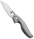 Bestech Knives Isham Reticulan Frame Lock Knife Gray Ti (2" Satin) BT1810A