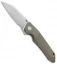 Bestech Knives Barracuda Liner Lock Knife Tan G-10 (3.5" Stonewash) BG15C-1