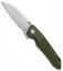 Bestech Knives Barracuda Liner Lock Knife Green G-10 (3.5" Stonewash) BG15B-1