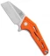 Artisan Cutlery Ravine Liner Lock Knife Orange G-10 (3.25" Stonewash)