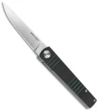 Real Steel Ippon Liner Lock Knife Black/Green (3.7" Satin) RS7240