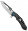 Rike Knife M1 Titanium Flipper Folding Knife Dark Gray (4" Two-Tone)