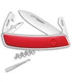 Swiza D03 Swiss Pocket Knife Red Leather (3" Mirror)