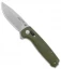 SOG Exclusive Terminus XR Lock Knife Green Micarta (3" Stonewash)